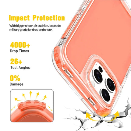 For iPhone 16 Pro Max Case Detachable Design Soft TPU + Clear PC Phone Back Cover