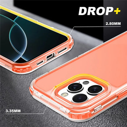 For iPhone 16 Pro Max Case Detachable Design Soft TPU + Clear PC Phone Back Cover