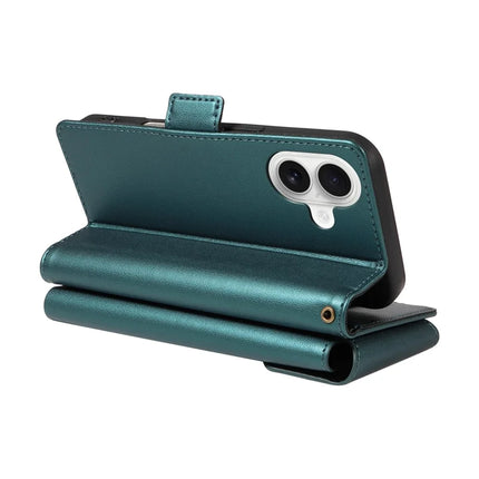 For iPhone 16 Case with Card Holder Stand PU Leather Flip Phone Cover