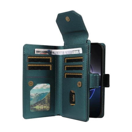 For iPhone 16 Pro Case with Card Holder Stand PU Leather Flip Phone Cover