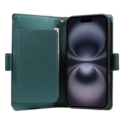 For iPhone 16 Plus Case with Card Holder Stand PU Leather Flip Phone Cover