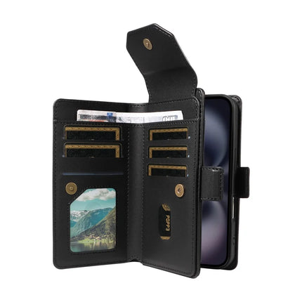 For iPhone 16 Plus Case with Card Holder Stand PU Leather Flip Phone Cover
