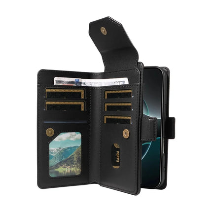 For iPhone 16 Pro Max Case with Card Holder Stand PU Leather Flip Phone Cover
