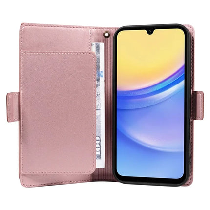 For Samsung Galaxy A15 5G  /  A15 4G Case with Card Holder Stand PU Leather Flip Phone Cover