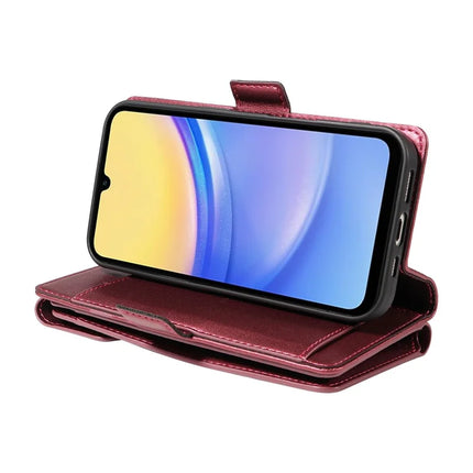 For Samsung Galaxy A15 5G  /  A15 4G Case with Card Holder Stand PU Leather Flip Phone Cover