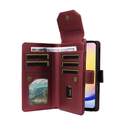 For Samsung Galaxy A25 5G (Global) (161.0 x 76.5 x 8.3mm) Case with Card Holder Stand PU Leather Flip Phone Cover