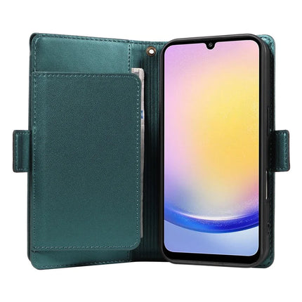 For Samsung Galaxy A25 5G (Global) (161.0 x 76.5 x 8.3mm) Case with Card Holder Stand PU Leather Flip Phone Cover