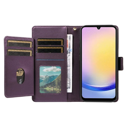 For Samsung Galaxy A25 5G (Global) (161.0 x 76.5 x 8.3mm) Case with Card Holder Stand PU Leather Flip Phone Cover