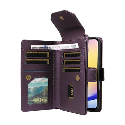 For Samsung Galaxy A25 5G (Global) (161.0 x 76.5 x 8.3mm) Case with Card Holder Stand PU Leather Flip Phone Cover