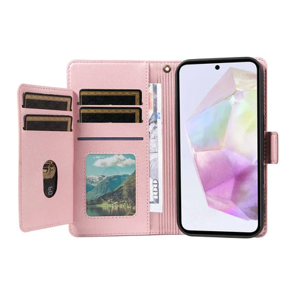 For Samsung Galaxy A35 5G Case with Card Holder Stand PU Leather Flip Phone Cover