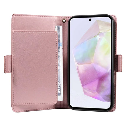 For Samsung Galaxy A35 5G Case with Card Holder Stand PU Leather Flip Phone Cover