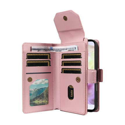 For Samsung Galaxy A35 5G Case with Card Holder Stand PU Leather Flip Phone Cover