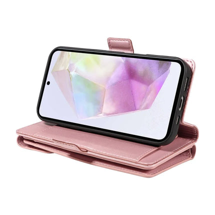 For Samsung Galaxy A35 5G Case with Card Holder Stand PU Leather Flip Phone Cover