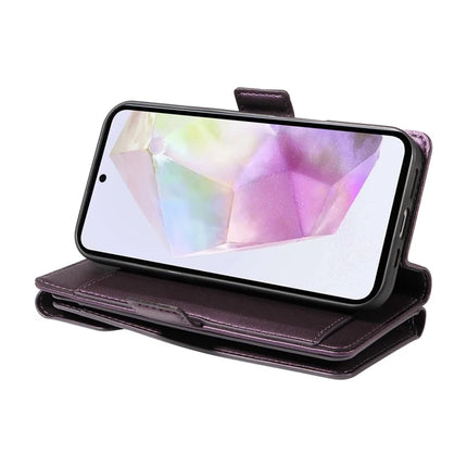 For Samsung Galaxy A35 5G Case with Card Holder Stand PU Leather Flip Phone Cover