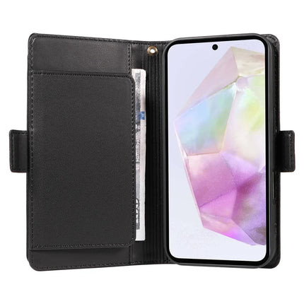 For Samsung Galaxy A35 5G Case with Card Holder Stand PU Leather Flip Phone Cover