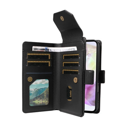 For Samsung Galaxy A35 5G Case with Card Holder Stand PU Leather Flip Phone Cover