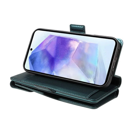 For Samsung Galaxy A55 5G Case with Card Holder Stand PU Leather Flip Phone Cover