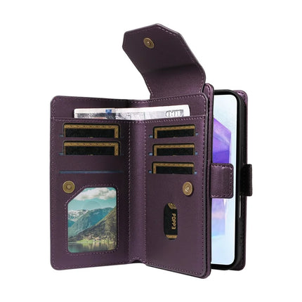 For Samsung Galaxy A55 5G Case with Card Holder Stand PU Leather Flip Phone Cover