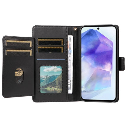 For Samsung Galaxy A55 5G Case with Card Holder Stand PU Leather Flip Phone Cover