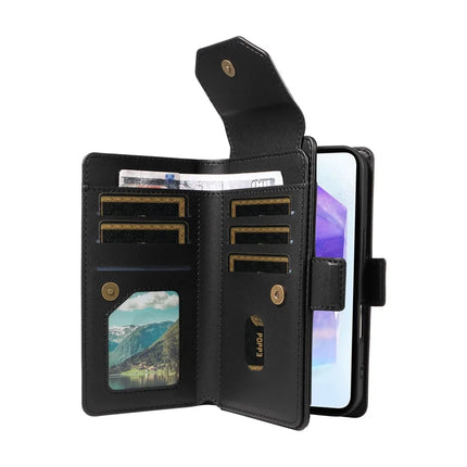 For Samsung Galaxy A55 5G Case with Card Holder Stand PU Leather Flip Phone Cover