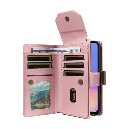 For Samsung Galaxy A06 5G Case with Card Holder Stand PU Leather Flip Phone Cover