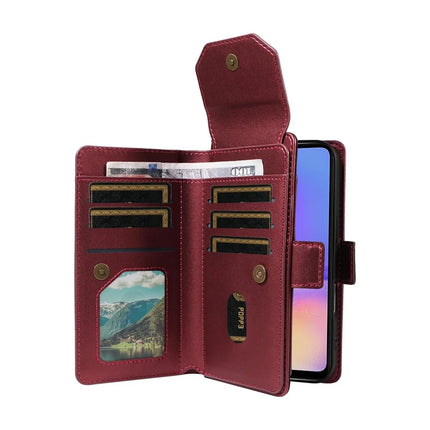 For Samsung Galaxy A06 5G Case with Card Holder Stand PU Leather Flip Phone Cover