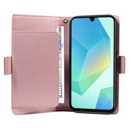 For Samsung Galaxy A16 5G / A16 4G Case with Card Holder Stand PU Leather Flip Phone Cover