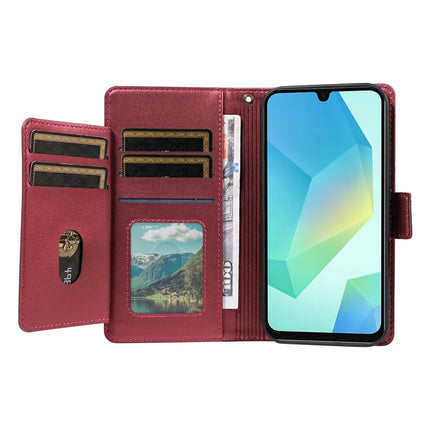 For Samsung Galaxy A16 5G / A16 4G Case with Card Holder Stand PU Leather Flip Phone Cover