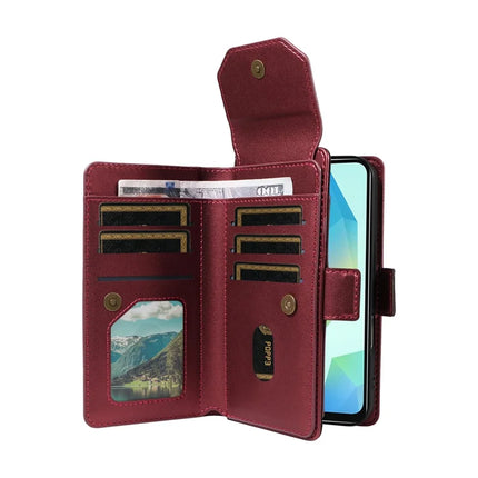 For Samsung Galaxy A16 5G / A16 4G Case with Card Holder Stand PU Leather Flip Phone Cover