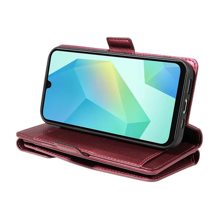 For Samsung Galaxy A16 5G / A16 4G Case with Card Holder Stand PU Leather Flip Phone Cover
