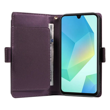 For Samsung Galaxy A16 5G / A16 4G Case with Card Holder Stand PU Leather Flip Phone Cover