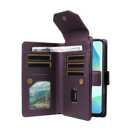 For Samsung Galaxy A16 5G / A16 4G Case with Card Holder Stand PU Leather Flip Phone Cover