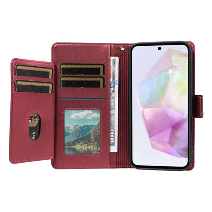 For Samsung Galaxy A36 5G Case with Card Holder Stand PU Leather Flip Phone Cover
