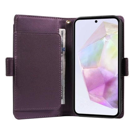 For Samsung Galaxy A36 5G Case with Card Holder Stand PU Leather Flip Phone Cover