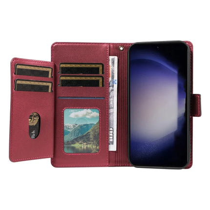 For Samsung Galaxy S23 Case with Card Holder Stand PU Leather Flip Phone Cover