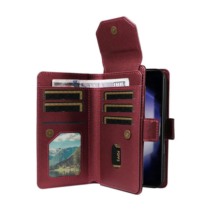 For Samsung Galaxy S23 Case with Card Holder Stand PU Leather Flip Phone Cover
