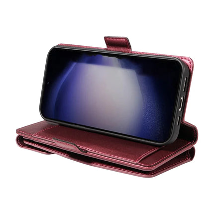 For Samsung Galaxy S23 Case with Card Holder Stand PU Leather Flip Phone Cover