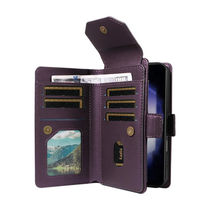 For Samsung Galaxy S23 Case with Card Holder Stand PU Leather Flip Phone Cover