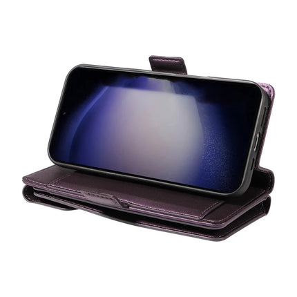 For Samsung Galaxy S23 Case with Card Holder Stand PU Leather Flip Phone Cover