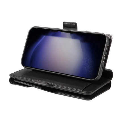 For Samsung Galaxy S23 Case with Card Holder Stand PU Leather Flip Phone Cover