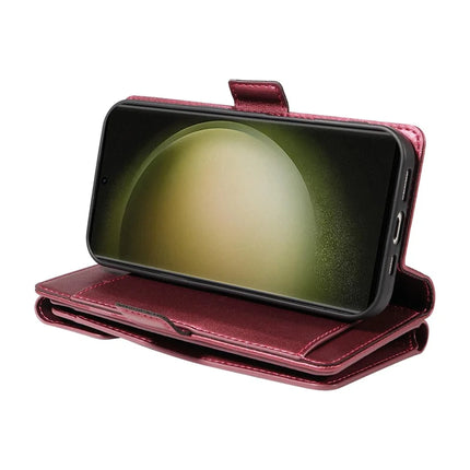 For Samsung Galaxy S23 Ultra Case with Card Holder Stand PU Leather Flip Phone Cover