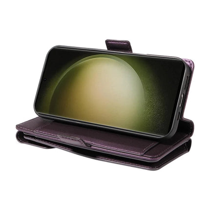 For Samsung Galaxy S23 Ultra Case with Card Holder Stand PU Leather Flip Phone Cover