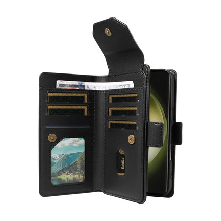 For Samsung Galaxy S23 Ultra Case with Card Holder Stand PU Leather Flip Phone Cover