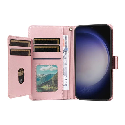For Samsung Galaxy S23 FE Case with Card Holder Stand PU Leather Flip Phone Cover