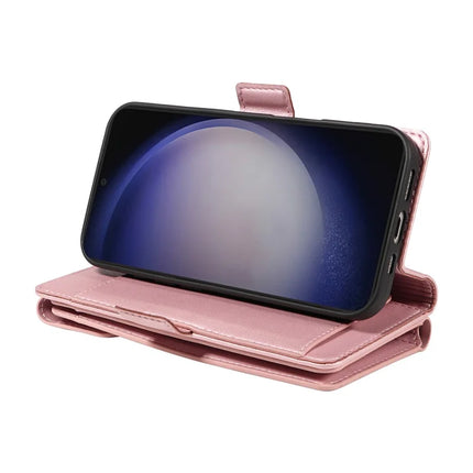 For Samsung Galaxy S23 FE Case with Card Holder Stand PU Leather Flip Phone Cover