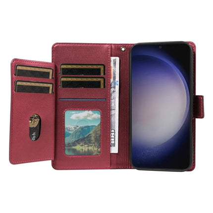 For Samsung Galaxy S23 FE Case with Card Holder Stand PU Leather Flip Phone Cover