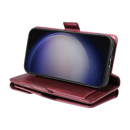 For Samsung Galaxy S23 FE Case with Card Holder Stand PU Leather Flip Phone Cover