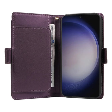 For Samsung Galaxy S23 FE Case with Card Holder Stand PU Leather Flip Phone Cover