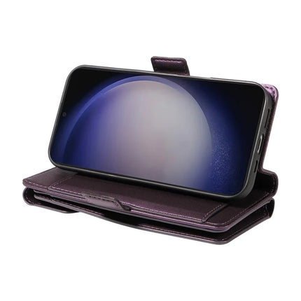 For Samsung Galaxy S23 FE Case with Card Holder Stand PU Leather Flip Phone Cover