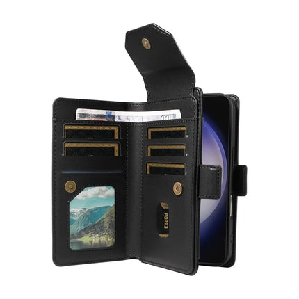 For Samsung Galaxy S23 FE Case with Card Holder Stand PU Leather Flip Phone Cover